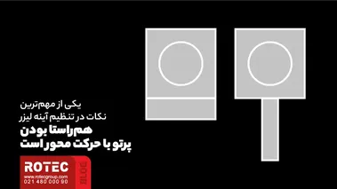 همراستا بودن پرتو با حرکت محور