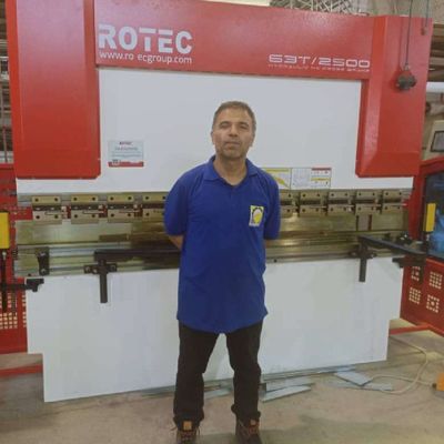 مشتری روتک — دستگاه پرس برک سی ان سی مدل RT32135CNC
