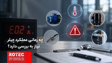 نشانههای نیاز به بررسی عملکرد چیلر دستگاه لیزر و اجزای خنککاری